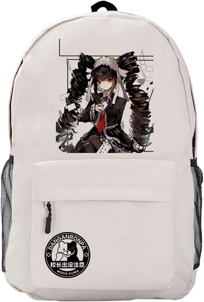 Anime Monokuma Cosplay Backpack Daypack Bookbag Laptop School Student Shoulder Bag for Women Men