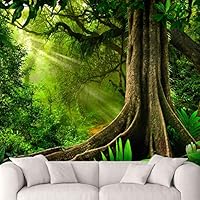 Wall Mural Forest Removable Self-Adhesive Wallpaper Wall Decoration for Bedroom Living Room - 66x96 inches