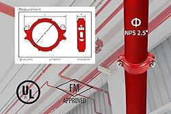 2.5 Inch (NPS 2.5") Flexible Grooved Coupling