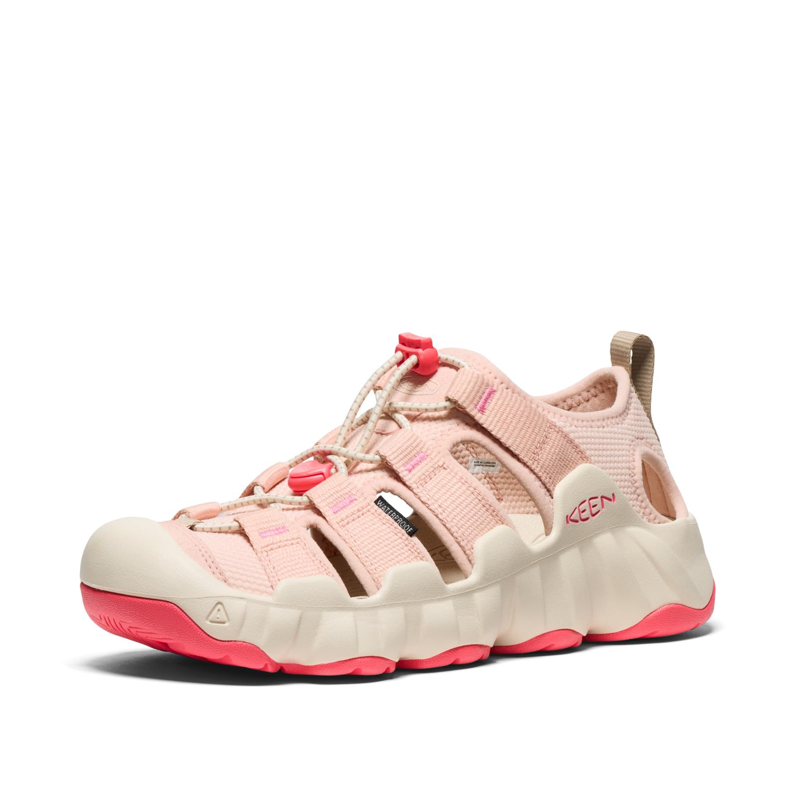 KEEN Women's Hyperport H2 Breathable Easy On Comfortable Hiking and Water Sandals, Cameo Rose/Dubarry, 10.5 Image