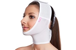 LIPOELASTIC FM Extra- Chin Lipo Compression Garment, Facelift Compression Garment, Face Faja After Chin Lipo for Post-Op Care