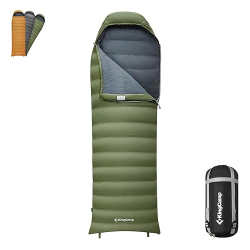 KingCamp Down Sleeping Bag for Adults, 600 FP Cold Weather 3-4