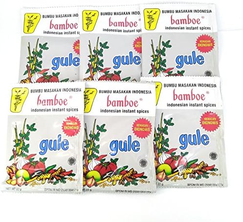 BamboeBumbu Instant Gule (Econo Pack), 22 Gram (Pack of 6)