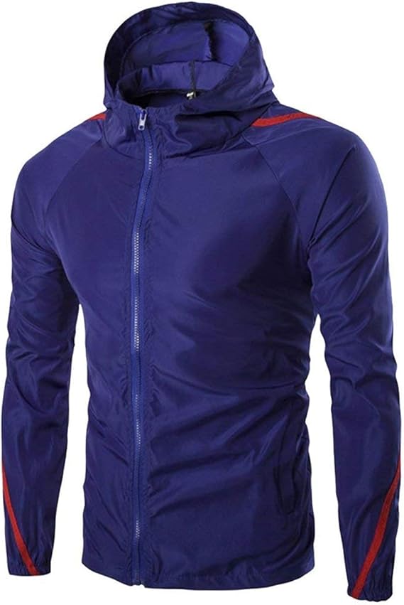 Men's Windbreaker Hooded Jacket Sun Uv Protection Anti Simple Estilo