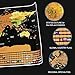 Scratch Off Map of the World ,Relax Artist Travel Map Poster 32.4 in X 23.4 in Perfect Travel Gift Black Scratch off Map Office Gifts