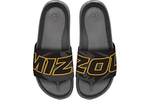 Campus Lab NCAA Unisex Adult Slides College Wordmark Adjustable Flip Flop Sandals Collection