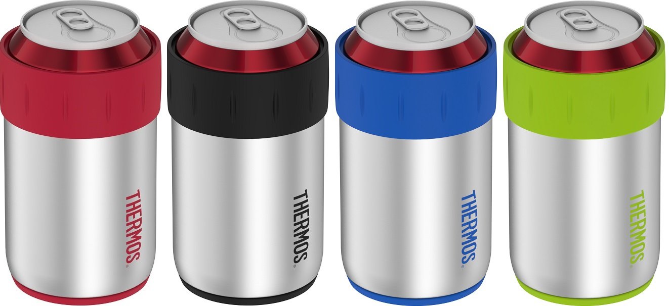 Thermos Stainless Vacuum Insulated 12 oz Can Insulator (Set of 4