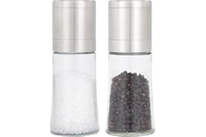 Kamenstein - Elite Salt and Pepper Grinder Set, Adjustable Ceramic Mills, Pre-Filled Seasoning Duo, Kitchen Essentials for Ev