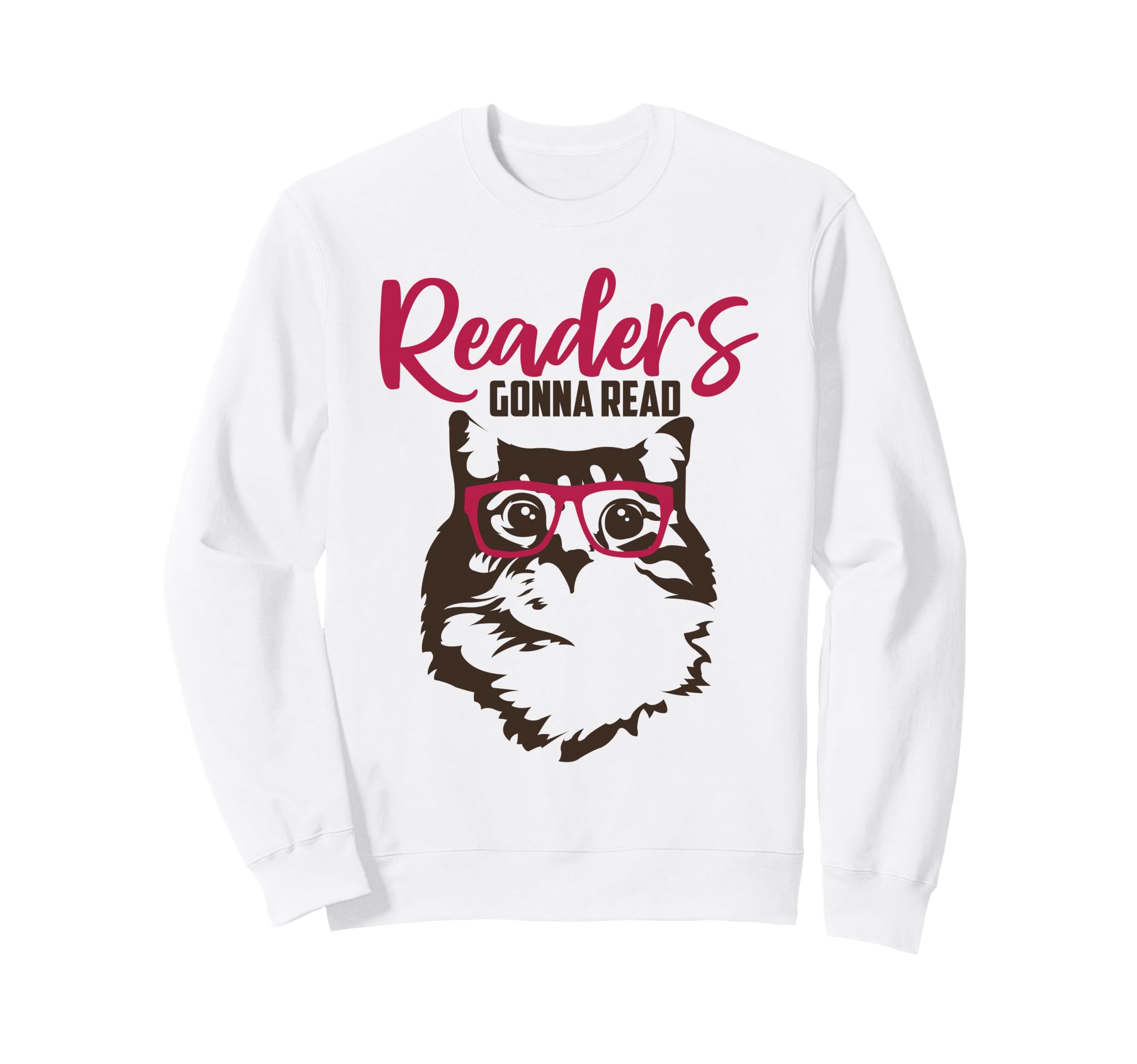 Readers Gonna Read Reading Cat Nerd Book Lover Kitten Sweatshirt