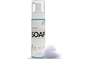 Ketostat Foaming Antibacterial Soap for Hand or Body Wash UnScented 6.67 oz - Tattoo Aftercare Fragrance Free Antimicrobial