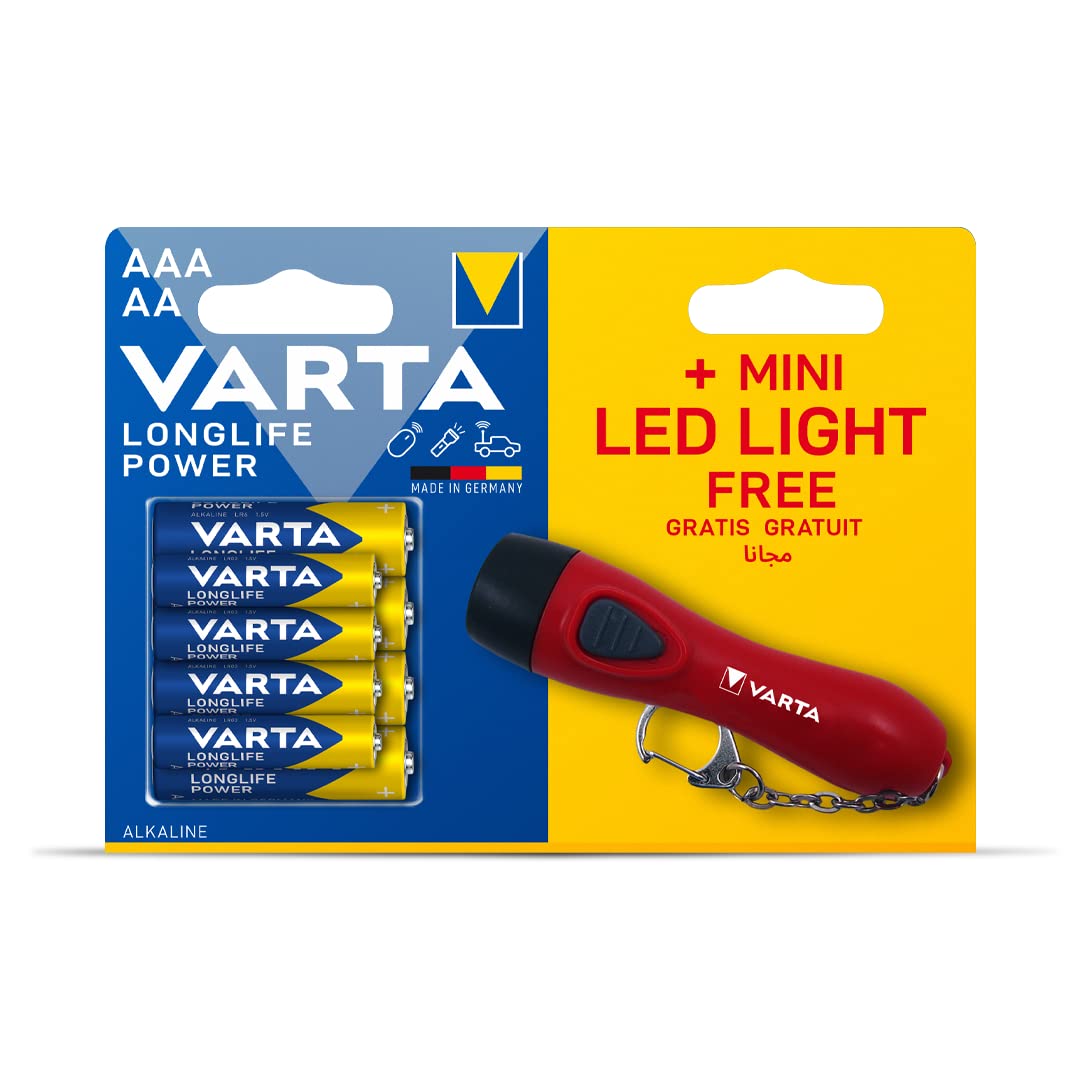 Varta High Energy 4xAA + 4xAAA + Flashlight