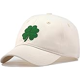 Small Size Baseball Cap for Petite Head Adults/Youth/Teens - Adjustable S Size Shamrock Hat Four-Leaf Clover Ball Cap