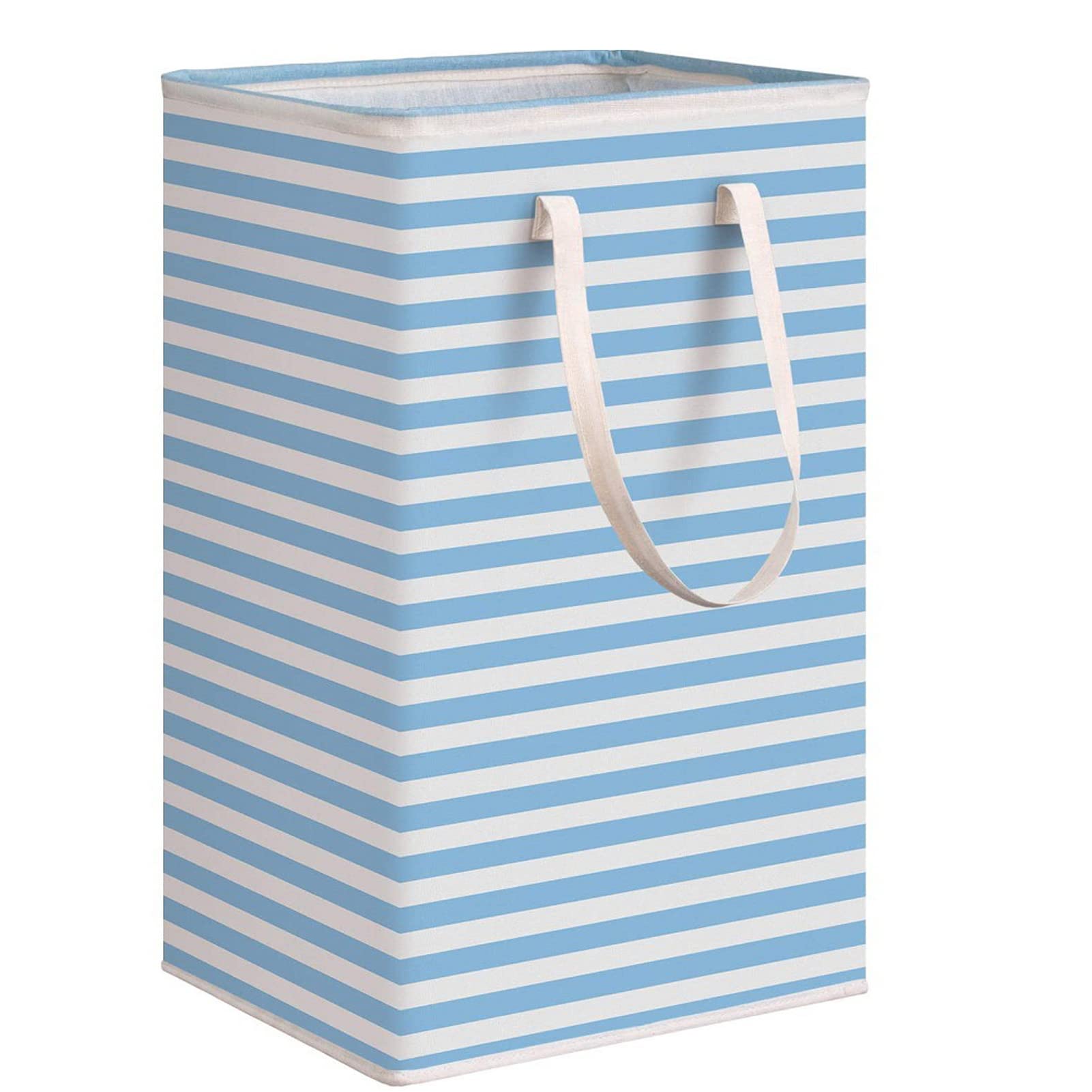 VecBro Freestanding Laundry Hamper, 75L Laundry Hamper with Handle, Washing Bag for Clothes, Collapsible Laundry Basket for Toys Clothes Organizer (BLUE)