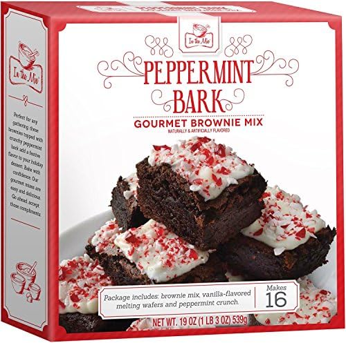 Crafty Cooking Kits Peppermint Bark Gourmet Brownie Mix, Chocolate, 19 Ounce (Pack of 6)