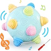VANLINNY Bumble Ball for 1+ Year Old, Tummy Time Crawling Toy for 12+ Months, Interactive Musical Ball 3+Years, Sensory Toys for Development, Birthday Gift