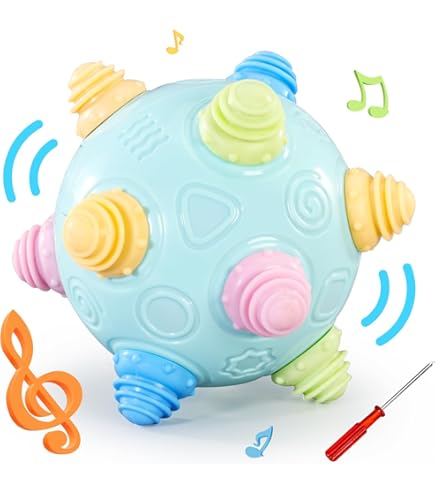 how to use plusone vibrating ring Jumping LED Dancing Ball Flashing Music Bouncing Toy Ball main image 1