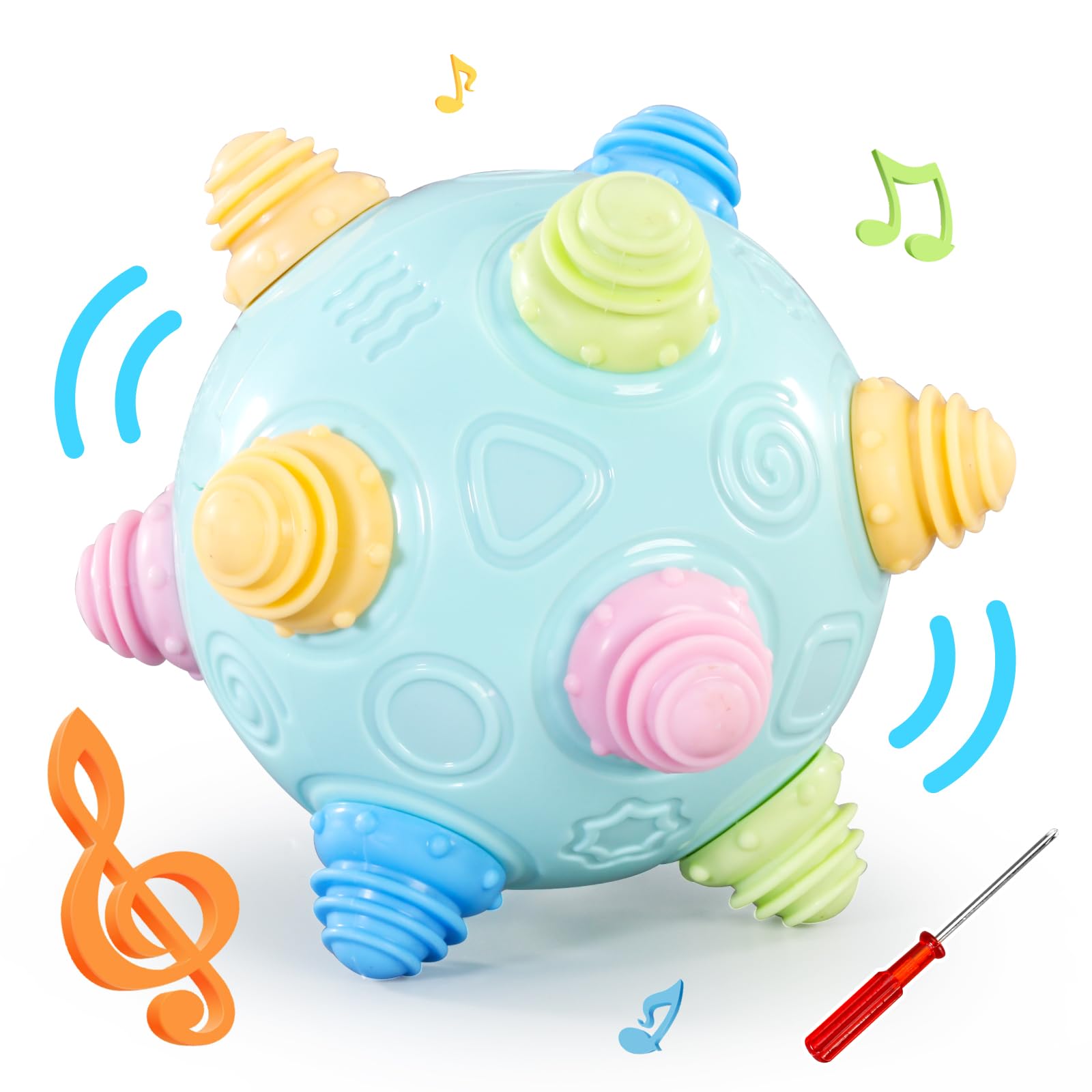Photo 1 of VANLINNY Baby Toy-Bumble Ball for Babies,Toddlers Toy Ball Dancing Bumpy & Interactive Sounds Crawl