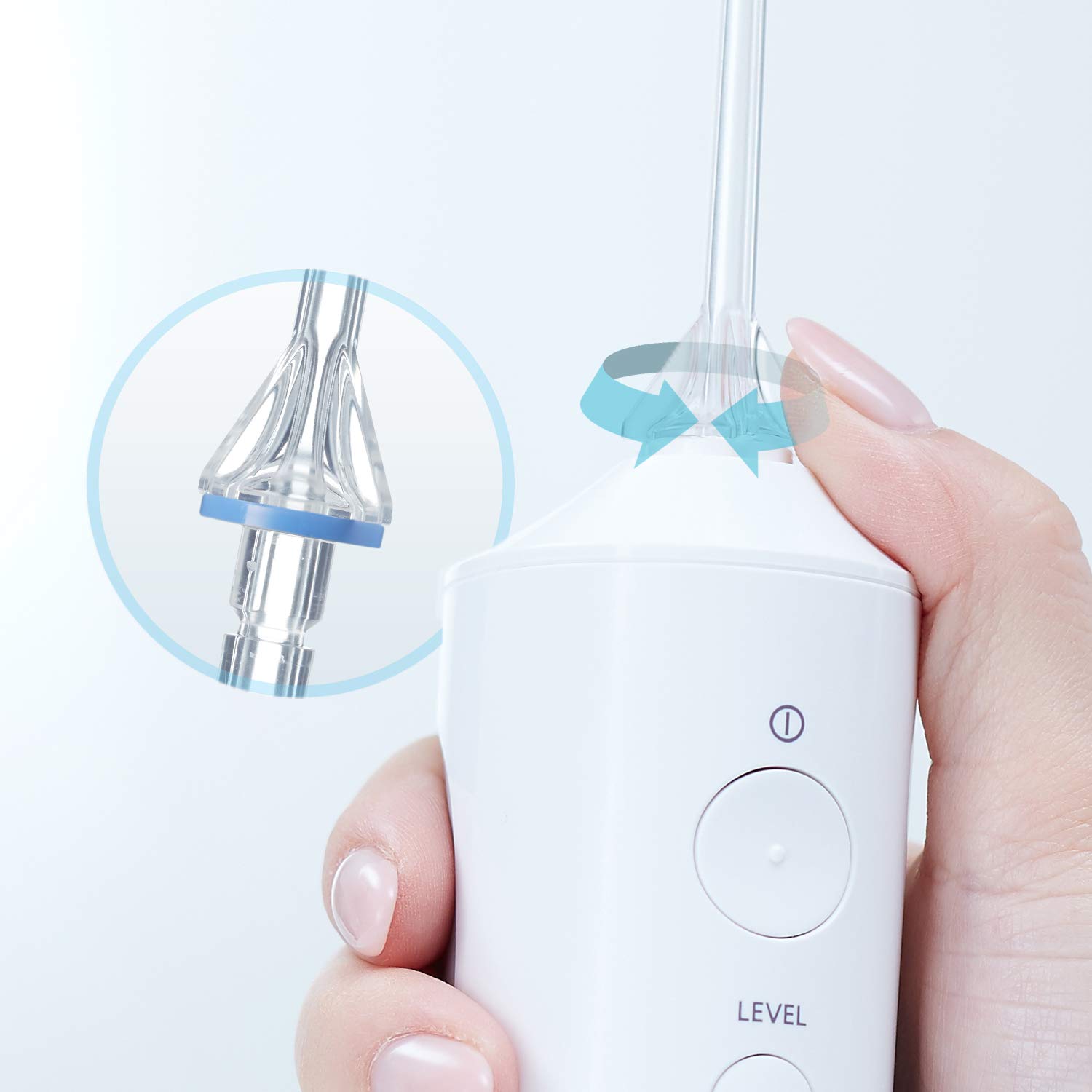 Panasonic Professional Cordless Water Flosser with Ultrasonic Cleaning Portable Oral Irrigator, White, 1 Count, Pack of 3: Beauty