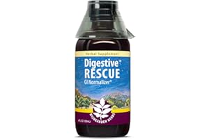 WishGarden Herbs Digestive Rescue GI Normalizer - All-Natural Herbal & Organic Digestive Relief Tincture with Peppermint Leaf, Ginger Root and Fennel Seed, Quickly Soothes Digestive Discomforts, 4oz
