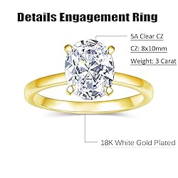 AONED Engagement Rings For Women Diamond Fake