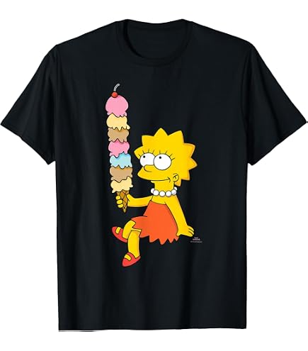 Amazon.com: The Simpsons Lisa Riding Skateboard Wild Child T-Shirt