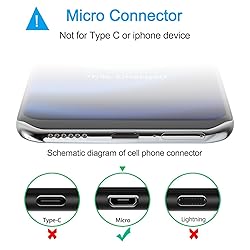 Micro USB Cable 6ft Long Android Charger Cable for