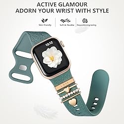 DaQin Flower Engraved Band Compatible with Apple
