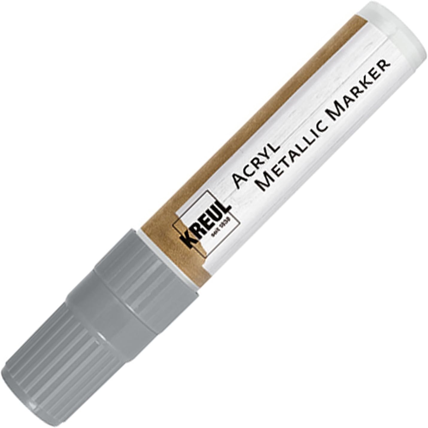46252 Acrylic Metallic Marker XXL with Chisel Tip Approx. 15 mm Silver Permanent Acrylic Paint with Metallic Effect for Puristic Elements