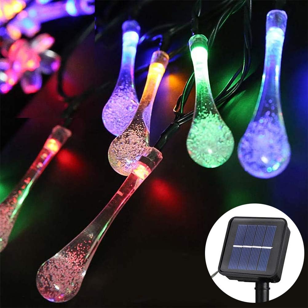 Lwind Globe Solar String Lights, 22.96ft 50 LED Outdoor Bulb String Lights, Waterproof 8 Modes Solar Patio Lights for Patio, Garden, Gazebo, Yard, Outdoors (Globe, Warm White): Home Improvement