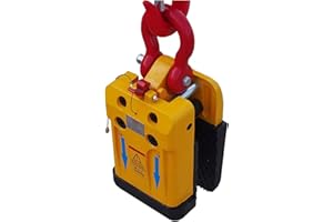 BOOCII Stone Miter Clamp - 1000Kg Slate Lifter, Granite Marble Lifting Tool, Black Rubber Clamp Range 10 to 50Mm