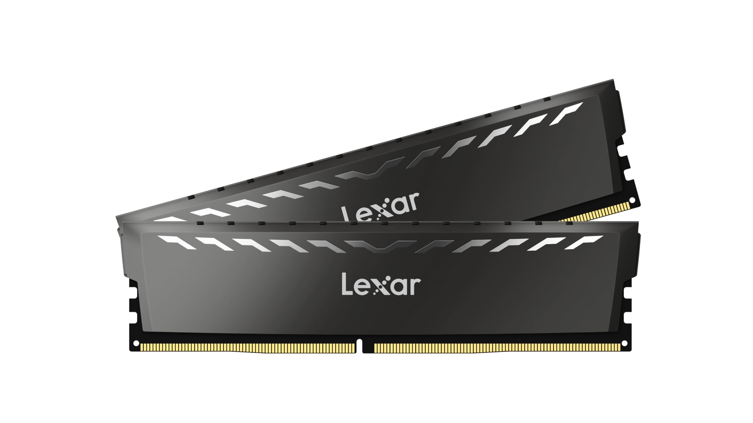 Lexar 16GB (2x8GB) THOR DDR4 RAM 3200MT/s CL16 1.35V Desktop Memory with Heatsink, Intel XMP 2.0, Black (LD4U08G32C16LG-RUD)