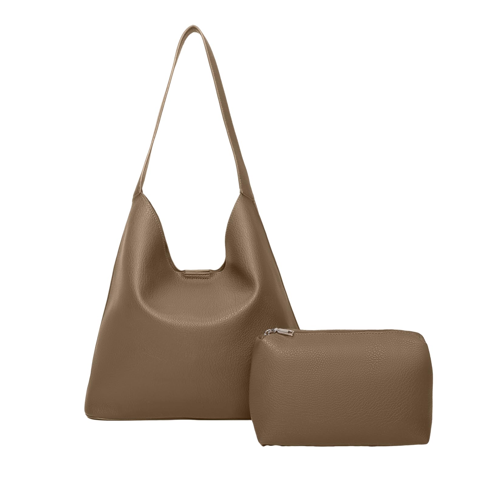 Photo 1 of Barsine Slouchy Hobo Bag for Women - Spacious Faux Leather Tote Shoulder Purse for Daily Commute or Casual Outings with Kids