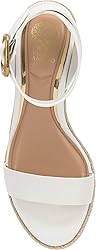 Vince Camuto Women's Felia Wedge Sandal, Bianco, 9