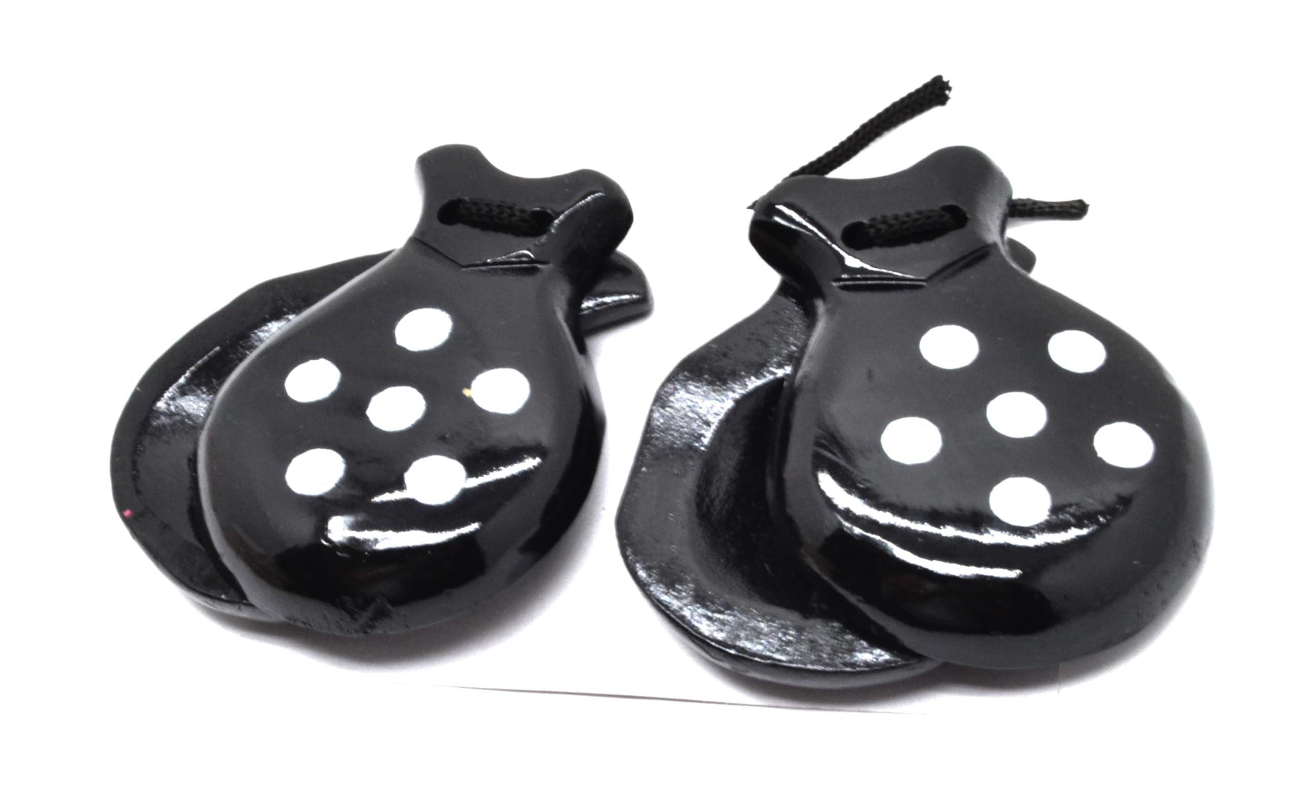 Black Castanets for Adults Black Castanets Castanets Spanish Castanets Traditional Spanish Colors Spain Souvenir Gift Hand Percussion