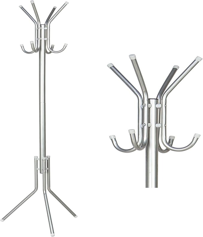 Retro Style Metal Coat HAT Stand (Silver) Amazon.co.uk Kitchen & Home