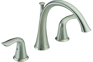 Delta Faucet Lahara 2-Handle Widespread Roman Tub Faucet - Brushed Nickel - Stainless T2738-SS