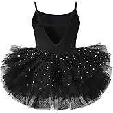 Tutu.kk Little Girls Backless Ballet Dress Sleeveless Ballet Tutu Leotard Ballerina Outfit for Toddler Girls