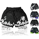 CROWN Anime Shorts - Breathable Mesh Stretch Compression Gym Short with Pockets and Towel Holder