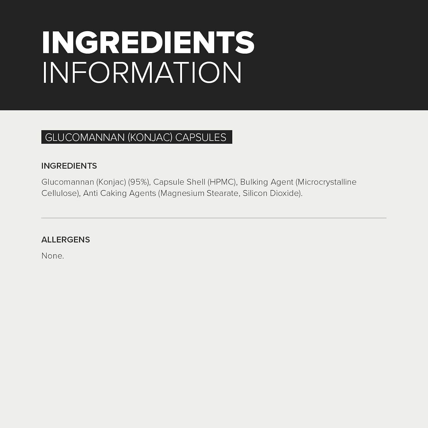 Bulk Glucomannan Capsules. 500 mg, Konjac, Pack of 180, 90 Servings, Packaging May Vary, 180 count (Pack of 1) - Image 4