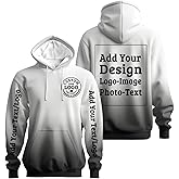 Custom Hoodie Unisex Customized Hoodie Add Your Own Text/Logo/Photo Personalized Hoodies For Men Women