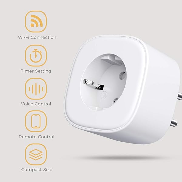 Refoss Enchufe Inteligente 16A 3680W Compatible con Alexa y Google Assistant Wi Fi Smart Plug con Aplicacin de Control Remoto para iOS y Android Paquete de 4