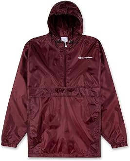 Champion Jacket Mens Big and Tall Hoodie Anorak Windbreaker Jacket for Men