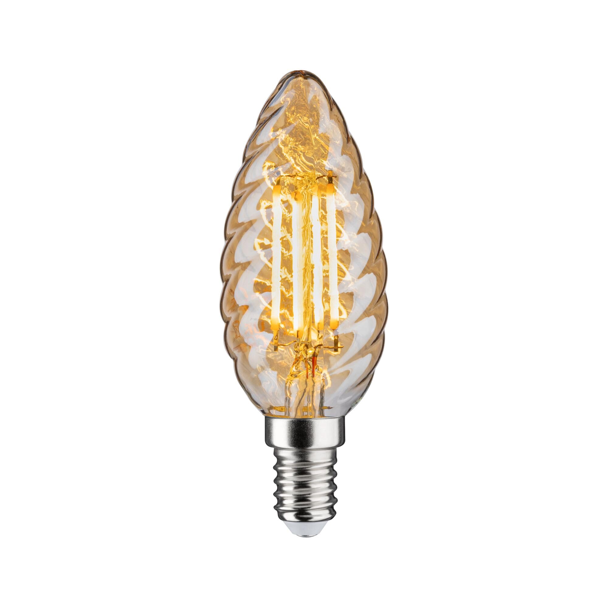 Paulmann 28709 LED Filament Candle lamp 4.7 watts lamp dimmable Gold 2500 K Gold Light E14