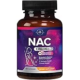 NAC Supplement 1200mg – Optimal Absorption Immune Support with Powerful Antioxidants - Respiratory & Liver Health Support - Bottled in USA, Vegan, GMO & Gluten Free N-Acetyl-L-Cysteine - 60 Capsules