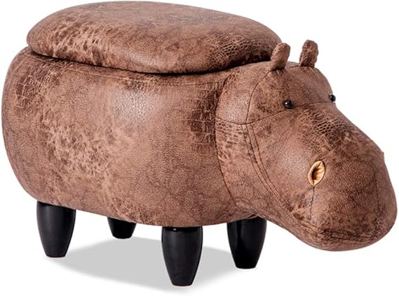 AMYAO Otomana,Taburete, Animales Escabel otomana Acolchada Asiento de