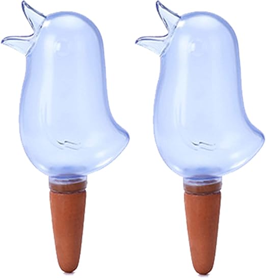 illunt Plant Water Self Watering Spike Planter，2pcs Bird Shape Drip Irrigation