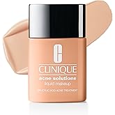 Clinique Acne Solutions Liquid Foundation Makeup With Salicylic Acid For Dry Combination to Oily Skin Types | Medium Coverage, Natural Matte Finish