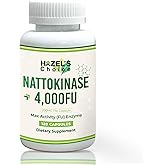 HAZEL'S Choice Nattokinase 4,000 FU – 120 Capsules – 200MG Per Serving – Maximum Activity FU Enzyme – Dietary Supplement – Non-GMO & Gluten-Free