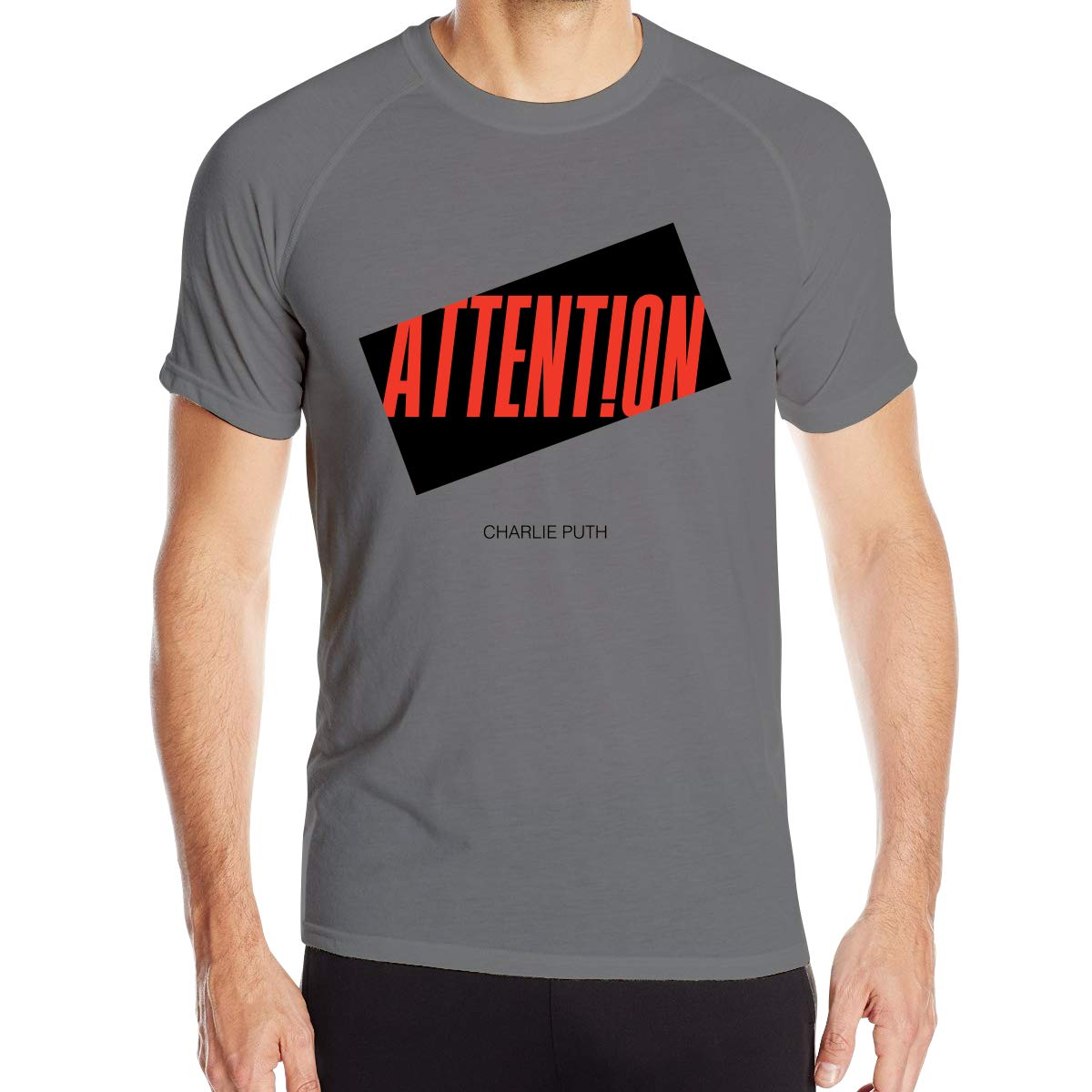 Daigg Charlie Puth Stretch Ness Quick-drying Sports Short-sleeved T-shirt