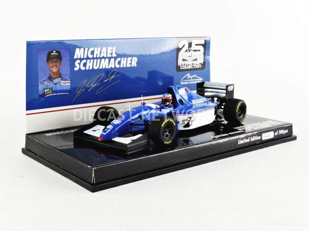 Minichamps 517944399 1:43 Ligier Renault Js39B-Michael Schumacher Test Estoril 1994, Mutli - Image 3